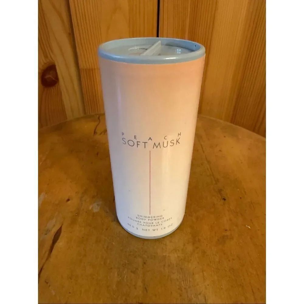Avon Peach Soft Musk Perfumed Body Talc Powder 2.6 oz New & Sealed (7575)